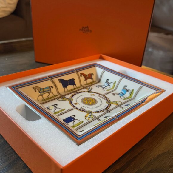 Hermes Vide-Poche Porcelain tray for change and keys - Picture 5 of 9